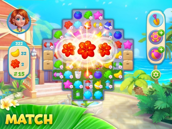 Hawaii Match-3 Mania® screenshot 1